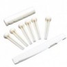Juego de Cejilla superior, inferior y pins del puente de plastico blanco para guitarra acustica