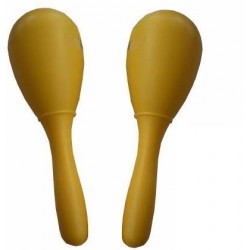 C751.261-YW  Maracas de plastico Amarillas