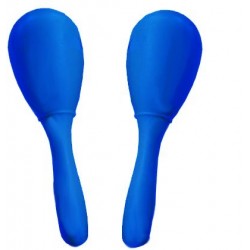 C751.262-BL  Maracas de plastico Azules