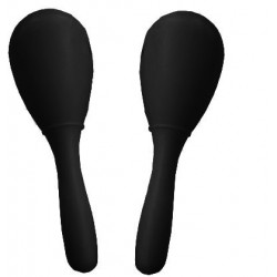 C751.263-BK  Maracas de plastico Negras