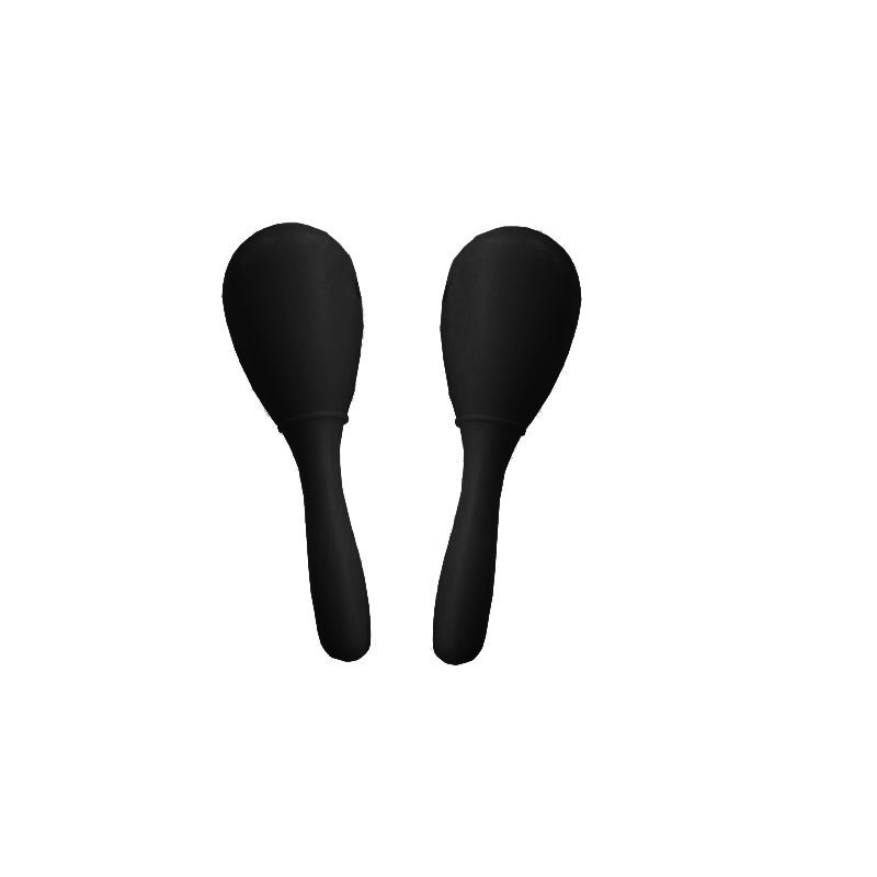 C751.263-BK  Maracas de plastico Negras