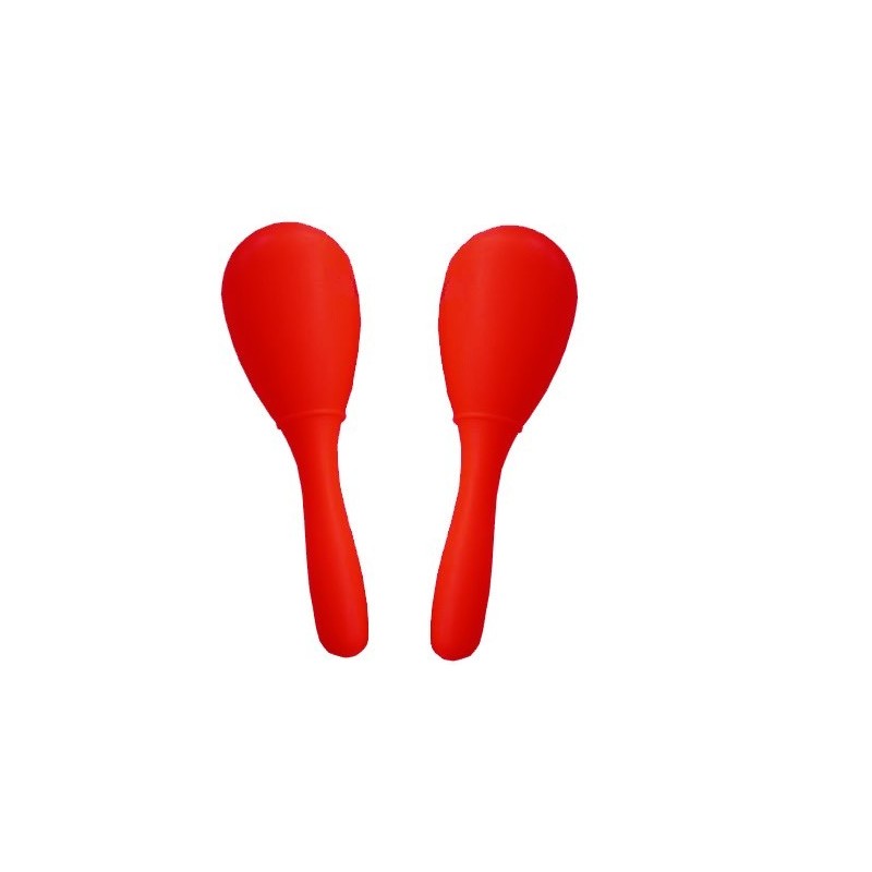 C751.264-RD  Maracas de plastico Rojas