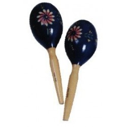 C751.293  Maracas pintadas a mano