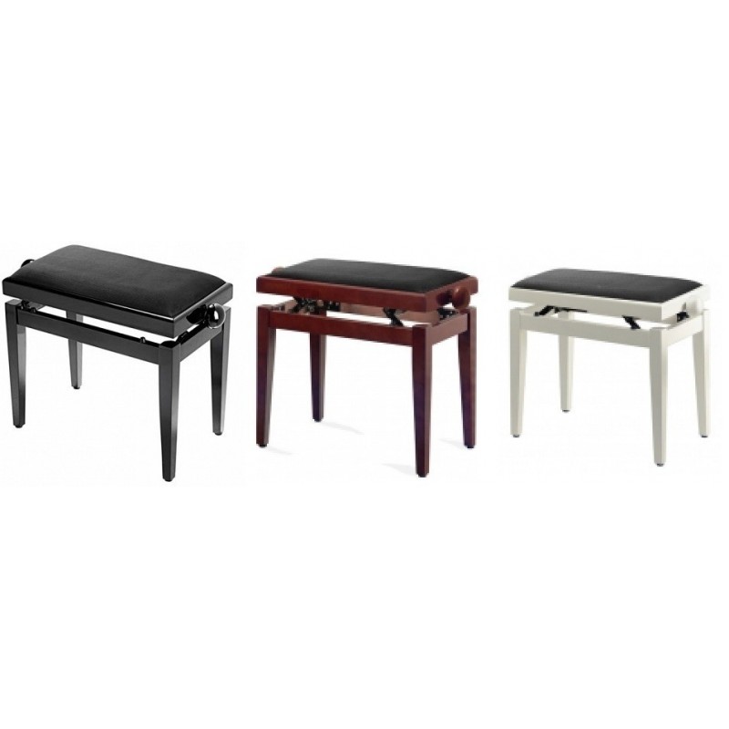 C500.043WH-WH   Banqueta de piano Blanca