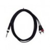 C430.960  Cable de 3 metros Jack Stereo-2xRCA