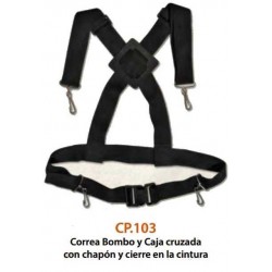 CP.103 Correa Cruzada Bombo y Caja Genuine Straps
