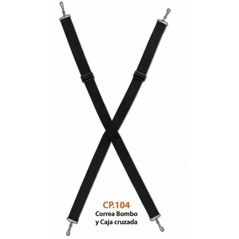 CP.104 Correa Cruzada Bombo y Caja Genuine Straps