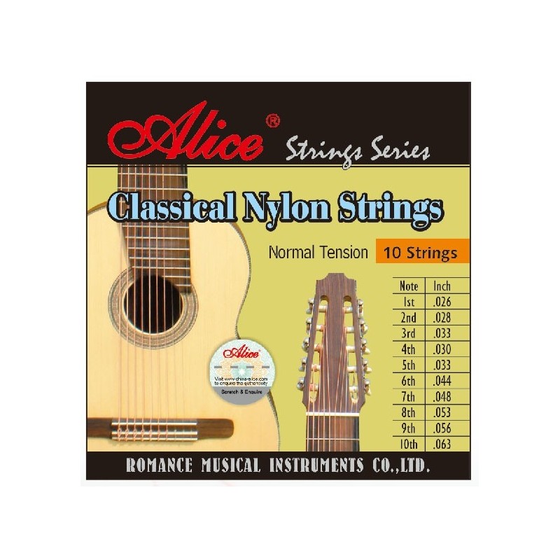AC1032 Cuerdas Guitarra Clasica Antonio Fernandez Guitarra 10 Cuerdas