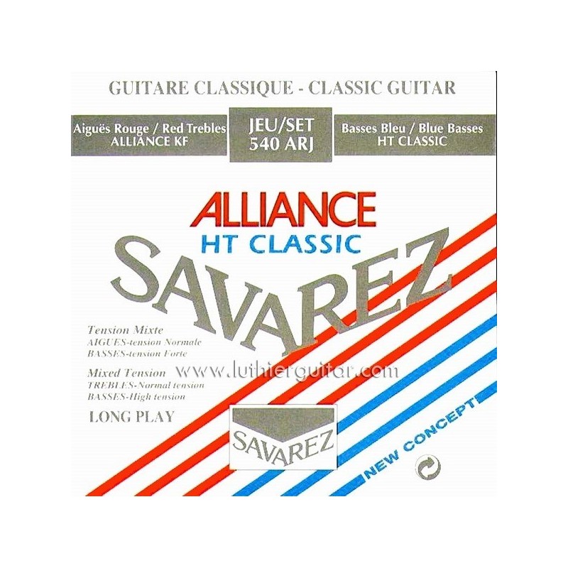 540ARJ Juego de Cuerdas Clasica Savarez Alliance Tension Alta y Media