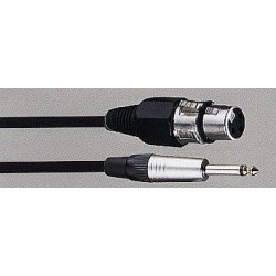 C413.101 Cable de 6 metros jack-Canon tipo Neutrik