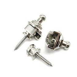 Juego de 2 enganches sujeta correas para guitarra acustica