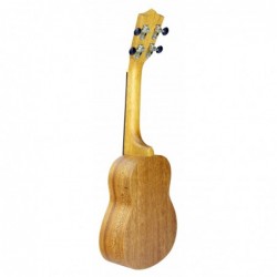 C380.051EQ   Ukelele Soprano de sapeli mate Amplificado