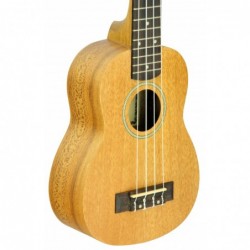 C380.051EQ   Ukelele Soprano de sapeli mate Amplificado