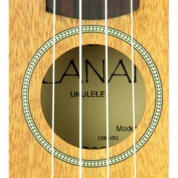 C380.051EQ   Ukelele Soprano de sapeli mate Amplificado