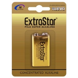 Pila alcalina de petaca de 9v para previo