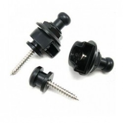 Juego de 2 enganches sujeta correas Bloqueable. Strap Lock SL-55 End pin NEGRO