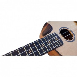 Egmond C380.107EQ  Ukelele Soprano Amplificado de Koa y Tapa Maciza