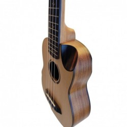 Egmond C380.107EQ  Ukelele Soprano Amplificado de Koa y Tapa Maciza
