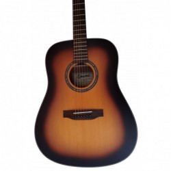 Egmond Guitarra Acustica AV-50 Sunburst Tapa Maciza Sun Busrst