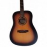 Egmond Guitarra Acustica AV-50 Sunburst Tapa Maciza Sun Busrst