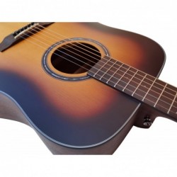 Egmond Guitarra Acustica AV-50 Sunburst Tapa Maciza Sun Busrst