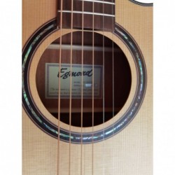 Egmond Guitarra Electro Acustica AV-50CE con EQ Fishman Tapa Maciza Electroacustica