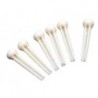Juego de  pins del puente de plastico blanco para guitarra acustica