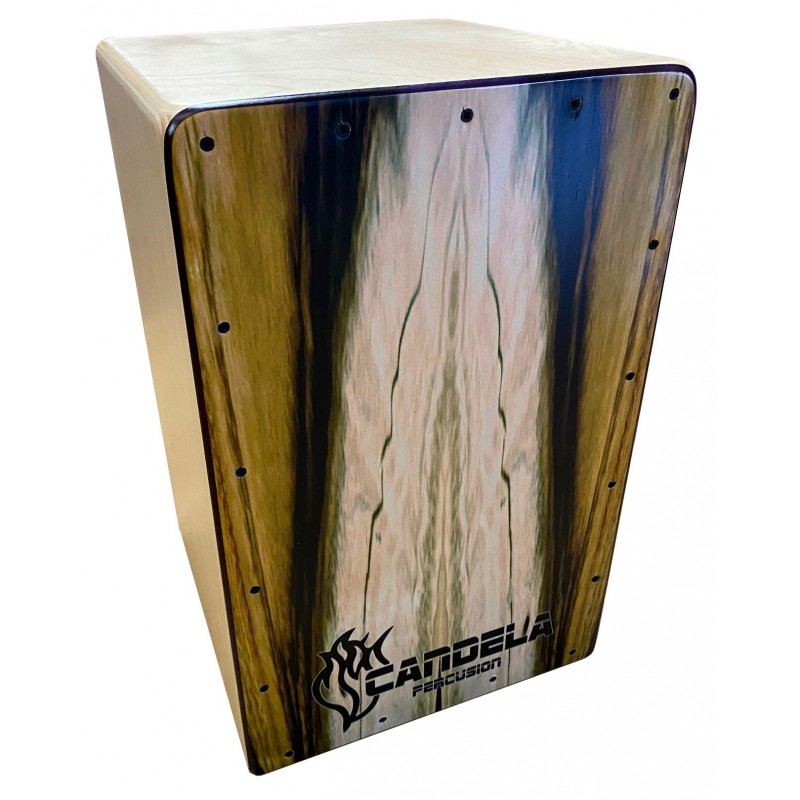 C721.703 Cajon Candela Custom con Cuerpo de Abedul y Tapa de Abedul con Amaranto y Doble Afinacion