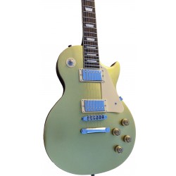 C350.606GD Guitarra Electrica Egmond  Tipo Les Paul Dorada Gold Top Round Top con el Mastil Encolado