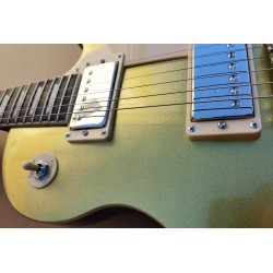 C350.606GD Guitarra Electrica Egmond  Tipo Les Paul Dorada Gold Top Round Top con el Mastil Encolado