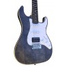 C350.380FBK Guitarra Electrica Egmond Tipo Strato Color Negro Translucido