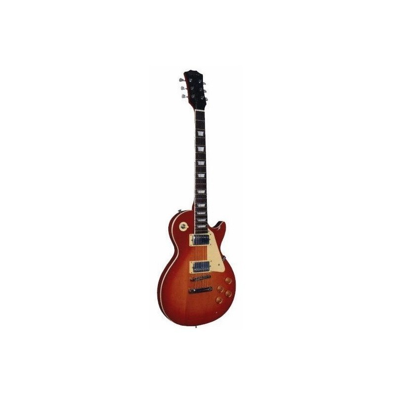 C350.606SB  Guitarra Electrica Egmond Tipo Les Paul Round Top Sunburst con Mastil Encolado y piezas coreanas