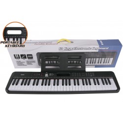 Teclado Isaki TC-609 de 61 Teclas con Cargador y Microfono