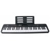 Teclado Isaki TC-611 (TC-610R) con Cargador y 61 Teclas Sensibles al Tacto y MIDI