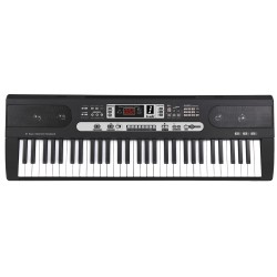 Teclado Isaki TC-612 de 61 Teclas Sensibles (128 polyphony y MIDI) Con Cargador y Pedal