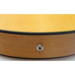 C320.580CE V Guitarra Flamenca Jose Rincon - Fondo de Sicomoro con Tapa de Abeto - Cenefa Verde - Amplificada con Cutaway