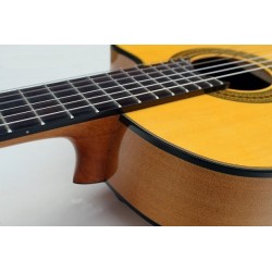 C320.580CE V Guitarra Flamenca Jose Rincon - Fondo de Sicomoro con Tapa de Abeto - Cenefa Verde - Amplificada con Cutaway