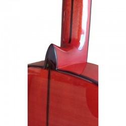 Antonio De Toledo Modelo F17 Blanca de Cipres teñido de rojo ATF-17BRE CUT con Cutaway y Previo Fishman PSY-301