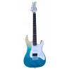 C350.370FBL Guitarra Electrica Egmond Tipo Strato Color Azul Degradado Translucido