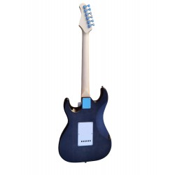 C350.380FBK Guitarra Electrica Egmond Tipo Strato Color Negro Translucido