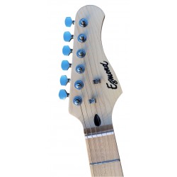 C350.381BK Guitarra Electrica Egmond Tipo Strato Color Negro Efecto Desgastado