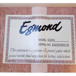 Egmond Guitarra Acustica Toda Maciza D26S