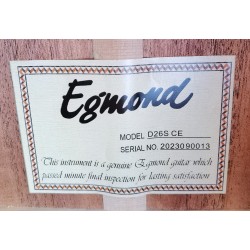 Egmond Guitarra Acustica Toda Maciza D26S CE