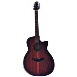 Egmond Guitarra Acustica de ZURDO Toda Maciza GA99S CE