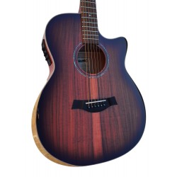 Egmond Guitarra Acustica de ZURDO Toda Maciza GA99S CE