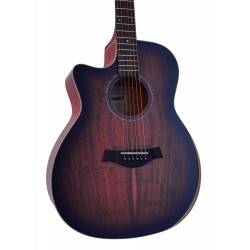 Egmond Guitarra Acustica de ZURDO Toda Maciza GA99SLH CE