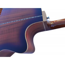 Egmond Guitarra Acustica de ZURDO Toda Maciza GA99SLH CE