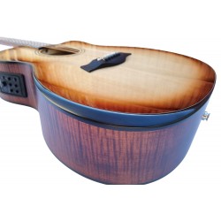 Egmond Guitarra Acustica de Arce Rizado OM80S CE