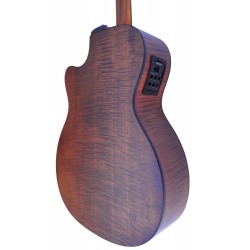 Egmond Guitarra Acustica de Arce Rizado OM80S CE