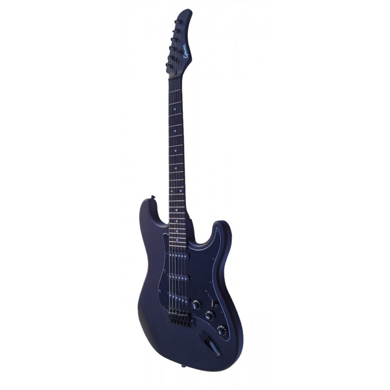 Guitarra Electrica Egmond GS-821M Tipo Strato Acabado Negro Mate